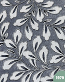 COTONE ARREDAMENTO - 1979 FOGLIE FONDO BLU CHIARO