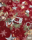 GOBELIN A METRAGGIO - 1617 NATALE FONDO ROSSO