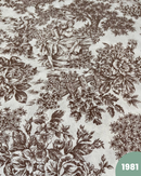 COTONE ARREDAMENTO - 1981 FANTASIA MARRONE FONDO BIANCO