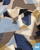 COTONE ARREDAMENTO - 769 GEOMETRIA TONI BLU