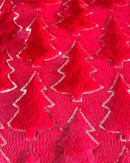 FEDERA NATALIZIA ALBERI IN RILIEVO - ROSSA