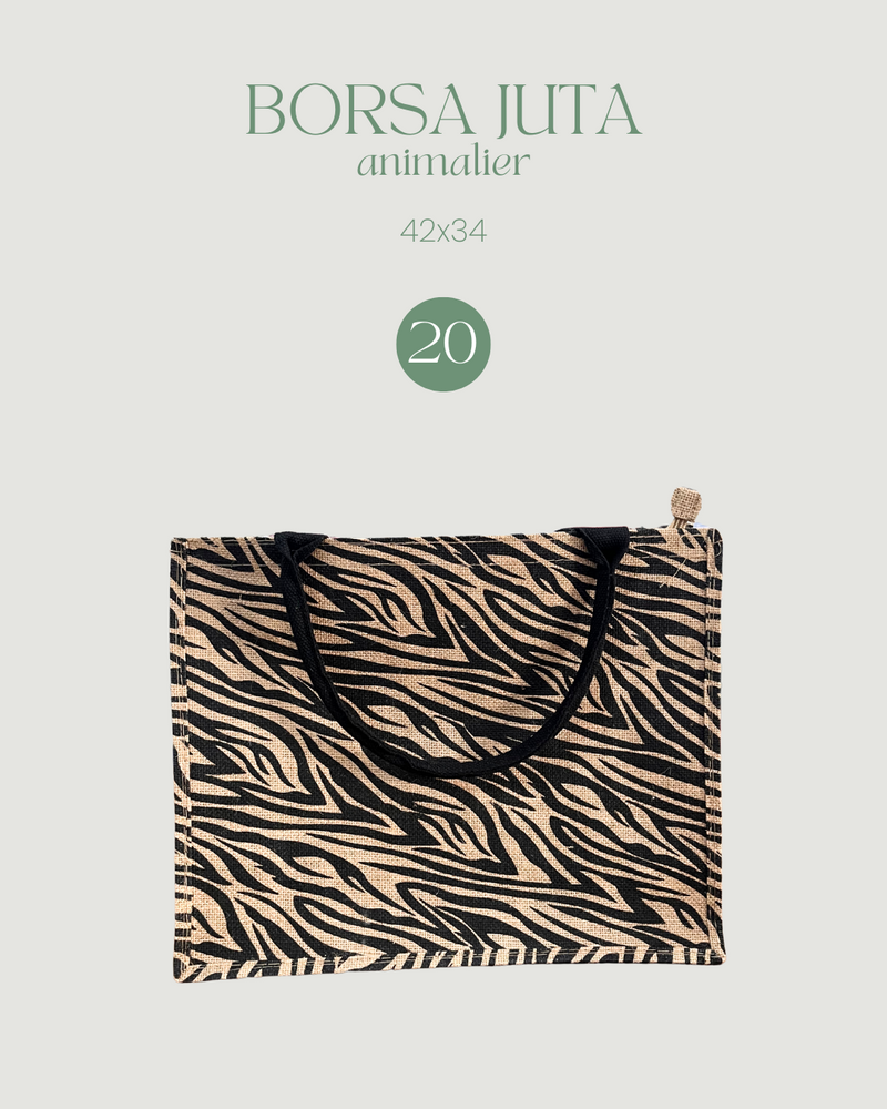 BORSA JUTA ANIMALIER - 20