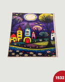 PANNELLO IN VELLUTO - 1532 ALBERI NOTTE