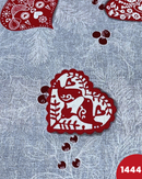 COTONE ARREDAMENTO - 1444 CUORI FONDO CELESTE