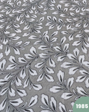 COTONE ARREDAMENTO - 1985 FOGLIE FONDO GRIGIO