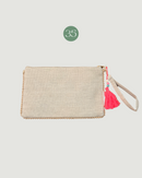 POCHETTE TINTA UNITA PANNA - 35