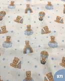 COTONE ARREDAMENTO - 971 ORSETTO NUVOLE CELESTI