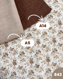 COTONE ARREDAMENTO - 843 FIORI PICCOLI BEIGE