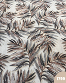 COTONE ARREDAMENTO - 1799 FOGLIE GRIGIE E BEIGE