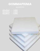 CUSCINO GOMMAPIUMA QUADRATO - 3 MISURE