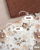 COTONE ARREDAMENTO - 844 FIORI GRANDI BEIGE