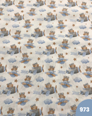 COTONE ARREDAMENTO - 973 ORSETTO AEREOPLANO CELESTE