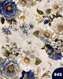 COTONE ARREDAMENTO - 845 FIORI GRANDE BLU