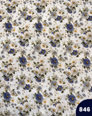 COTONE ARREDAMENTO - 846 FIORI piccolo BLU