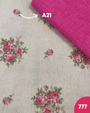 COTONE ARREDAMENTO - 777 FIORI GRANDI FUCSIA