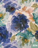 COTONE ARREDAMENTO - 2174 FIORI BLU