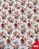 COTONE ARREDAMENTO - 848 FIORI PICCOLI BORDEAUX