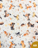 PIQUET DI COTONE - 621 ORSETTI E CONIGLIETTI