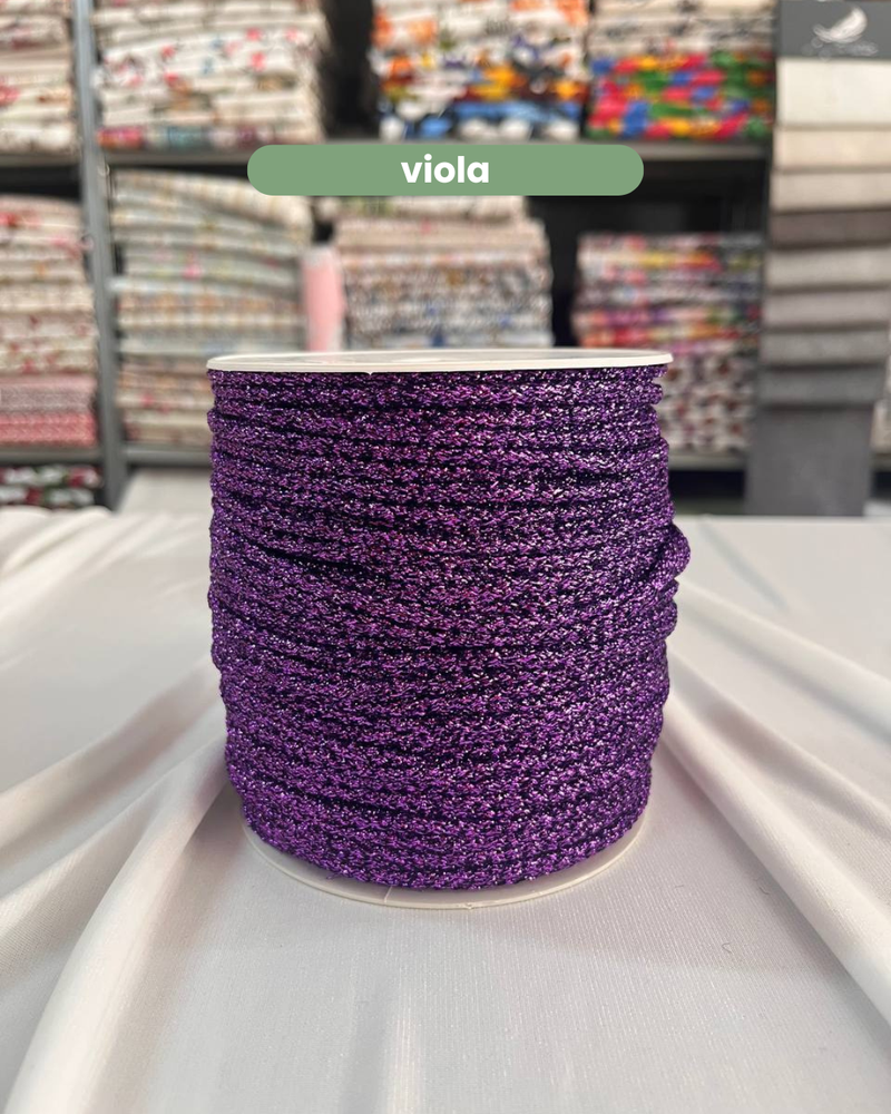 CORDINO LUREX PER BORSE - TINTA UNITA