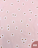 JERSEY DI COTONE - 612 FIORI FONDO ROSA