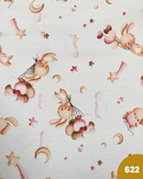 PIQUET DI COTONE - 622 CONIGLIETTO PALLONCINI ROSA