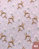 JERSEY DI COTONE - 613 CERVO E FIORELLINI