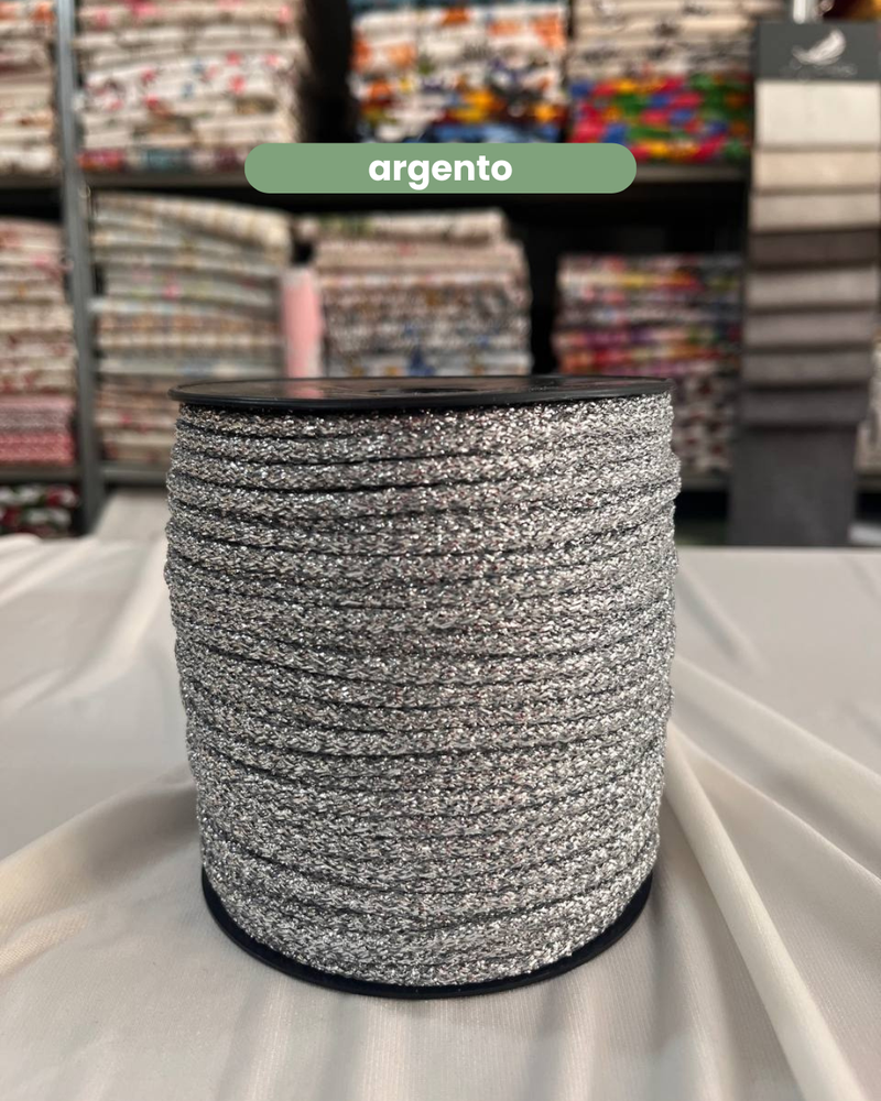 CORDINO LUREX PER BORSE - TINTA UNITA