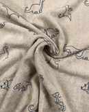 MICROSPUGNA DI COTONE - ANIMALI VARI COLORI