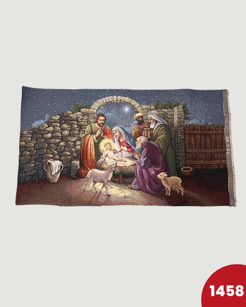 PANNELLO GOBELIN RETTANGOLARE - 1458 NATIVITA'