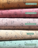 MICROSPUGNA DI COTONE - UCCELLI VARI COLORI