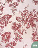 GOBELIN A METRAGGIO - 2178 FIORI ROSSI FONDO ROSA CHIARO
