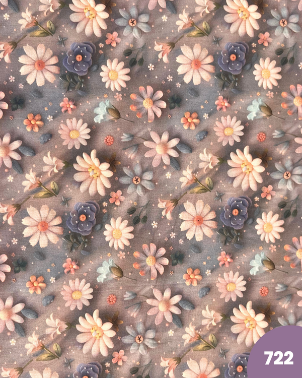 COTONE 100% - 722 FIORI 3D