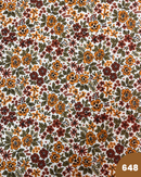 COTONE 100% - 648 FIORI BEIGE E MARRONI