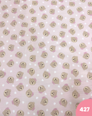 PIQUET DI COTONE - 427 ORSETTO FONDO ROSA