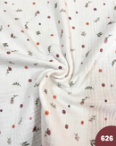 MUSSOLA DI COTONE - 626 FIORELLINI E FOGLIOLINE