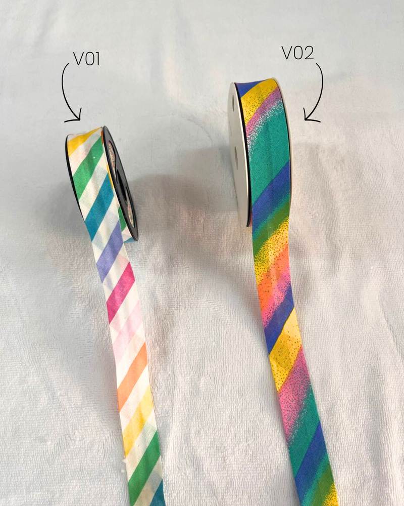 SBIECO COTONE H25 MM - FANTASIA FASCE COLORATE