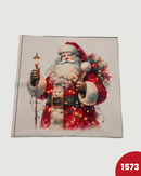 PANNELLO TESSUTO INDEFORMABILE - 1573 BABBO NATALE BASTONE