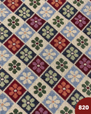 GOBELIN A METRAGGIO - 820 ROMBI E FIORI
