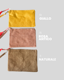 POCHETTE IN JUTA - VARI COLORI