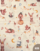 MUSSOLA DI COTONE - 629 CIRCO FONDO CREMA