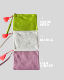 POCHETTE IN JUTA - VARI COLORI