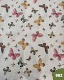 COTONE ARREDAMENTO - 992 FARFALLE FONDO BEIGE