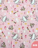 MUSSOLA DI COTONE - 609 AEREOPLANINO FONDO ROSA