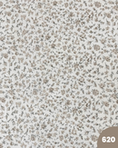 COTONE 100% - 620 FIORELLINO BEIGE FONDO BIANCO