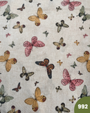 COTONE ARREDAMENTO - 992 FARFALLE FONDO BEIGE