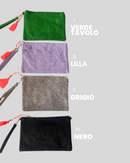 POCHETTE IN JUTA - VARI COLORI