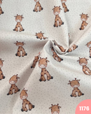 COTONE 100% - 1176 GIRAFFE FONDO POIS