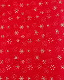 PANNOLENCI LUREX FONDO ROSSO - STELLE E FIOCCHI DI NEVE
