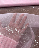 TULLE GLITTER ARGENTO