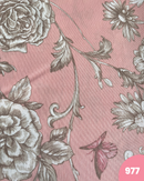 COTONE ARREDAMENTO - 977 FIORE FONDO ROSA